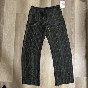 Giorgio Armani striped gray/black silk trousers. Brand new with tags!